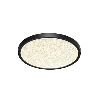 Cветильник 30*2,5 см, LED 24W, 3000/4000 К, IP40, белый/черный, пластик Sonex Omega Black, 7662/24L