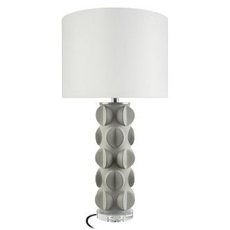 Настольная лампа 72 см, LOFT IT Beans 10494T Grey, керамика