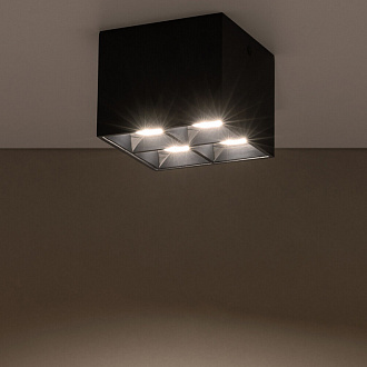 Накладной светильник 8,2*6,6 см, LED, 16W, Nowodvorski Midi Led 10057, черный