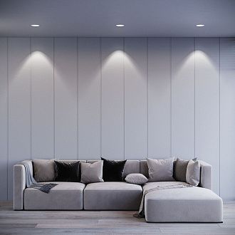 Потолочный акцентный светильник 13*13*5 см, LED, 20W, 4000K, Elektrostandard Combi 25069/LED, белый, вр 11,3 см