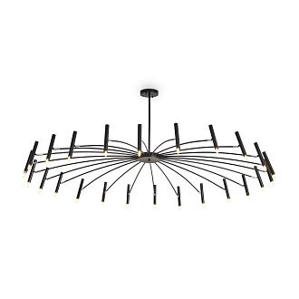 Люстра 180*180*-77 см, 24*G9*5W, Freya Хор/Сhorus FR5570PL-24B, Черный