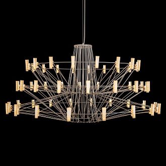 Подвесная люстра 100 см, 44W, 3000K, LOFT IT Coppelia 10476 Silver, серебро
