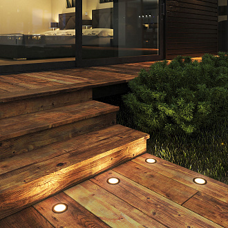 Подсветка для лестниц и дорожек MRL LED 1108 чёрный Elektrostandard