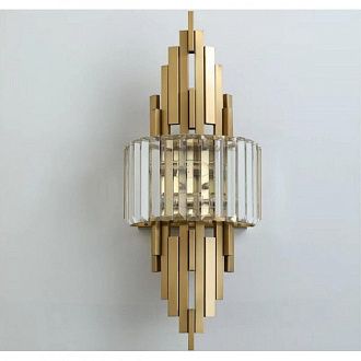 Бра 15*25*60 см, E14, 40W, Aployt ORNELLA APL.642.11.02, латунный