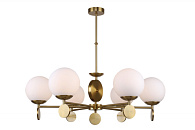 Люстра на штанге 2141/05/06P, диаметр 82 см, бронза