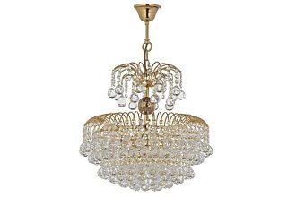 Люстра подвесная *40*40 см, 5*E14*40W, Arti Lampadari Pompei Gold Pompei E 1.5.40.100 G, золотой