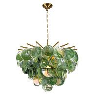 Подвесная люстра 80 см, LOFT IT Lolly 10492/800 Green, золото