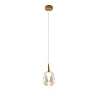 Подвесной светильник 12*212,5 см, 1*LED*5W, 3000K, Mantra Andromeda MAN8931+8944, золотой