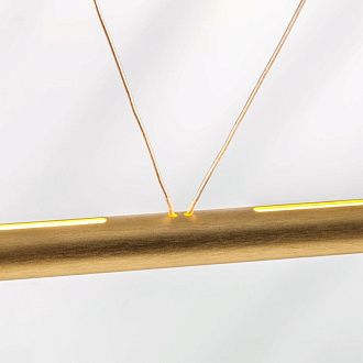 Линейный светильник 153,5*8*60-200 см, 1*LED*48W, 3000K, Lightstar Virata 814203, золотой