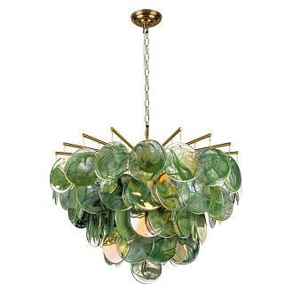 Подвесная люстра 80 см, LOFT IT Lolly 10492/800 Green, золото