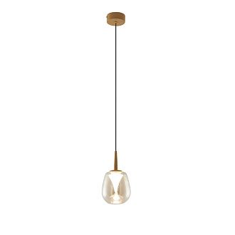 Подвесной светильник 12*212,5 см, 1*LED*5W, 3000K, Mantra Andromeda MAN8931+8944, золотой