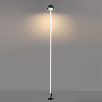 Уличный светильник *4,65*-73 см, 1*LED*4W, 3000K, Odeon Light VERDE 7122/4GLA, темно-зеленый
