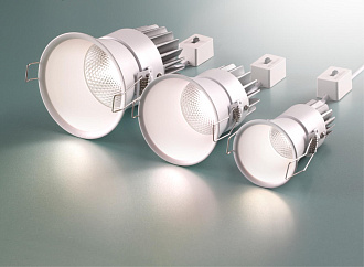 LED светильник 9 см, 18W, 3000-6000K, Novotech Lang 358910, белый, вр 8,2 см