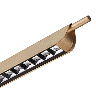 Линейный светодиодный светильник 124,5*160 см, LED 40W 2700/4000/5500K Odeon Light Punto 7018/40LA бронза