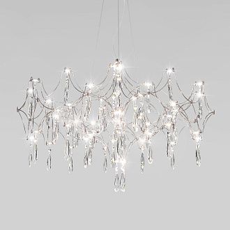 Подвесной светильник 82*82*60-120 см, LED*40W, 4000;3000;6000K, Bogate's Tense 443/1, хром, a069357
