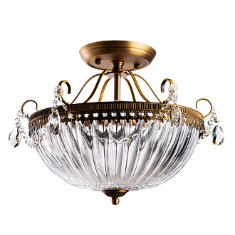 Потолочный светильник Arte lamp Schelenberg A4410PL-3SR латунь,стекло.