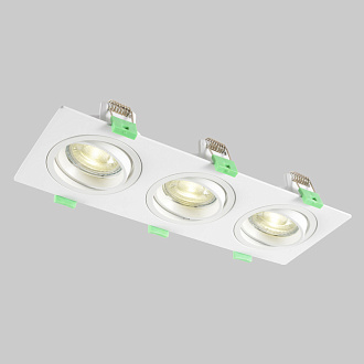 Встраиваемый светильник 26 см, Crystal Lux CLT 002C3 WH V2, белый, вр 23,5*8 см