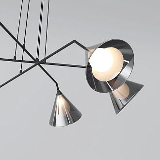 Подвесной cветильник 105*105*140- см, 6*G9*20W, Eurosvet Enigma, 70161/6 черный Smart, 4690389210150