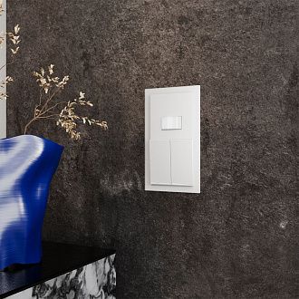 Датчик движения встраиваемый Voltum S70, белый матовый пластик Soft touch VLS070502