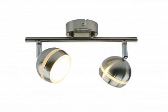 Спот с двумя лампами Arte Lamp VENERD A6009PL-2SS, серебро