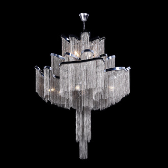 Подвесной светильник 100*130 см, 15*E14 Loft it Stream 10208/1000 Smoke