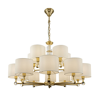 Подвесная люстра Maytoni Alloro MOD088PL-15BS, диаметр 90 см, латунь