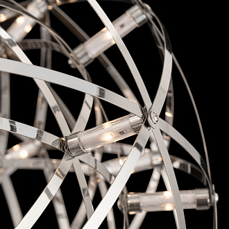 Подвесной светодиодный светильник Freya Amber FR5099PL-L21CH, 26W LED, 3000K, диаметр 40 см, хром