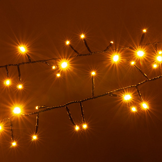 Гирлянда нить Мишура теплый белый 5м IP20 400-004 теплый белый 500* см, LED *6W, 2700 К, Elektrostandard 400-004