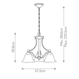 Люстра Hinkely Lighting, Арт. HK-BOLLA3