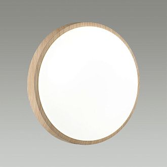 Cветильник 34*6,5 см, LED 30W, 4000 К, IP43, белый/бежевый под дерево, пластик Sonex Losta, 7607/CL