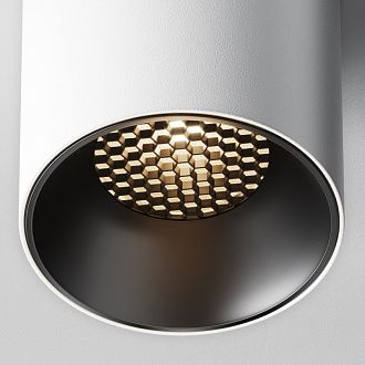Накладной светильник 7,5*7,5*9 см,  LED, 12W, 3000К, Maytoni Technical Alfa LED C064CL-12W3K-RD-WB белый