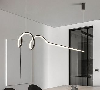 Подвесной светодиодный светильник Inodesign Damaris Black L120 44.12001