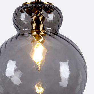 Подвесной светильник 22*196 см, 40W, Favourite Ortus 4269-1P стекло дымчато-серого цвета