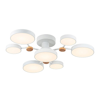 Потолочный cветильник 70*16 см, LED 60W 3500-6500К LED4U L3201-700 WT белый, бежевый