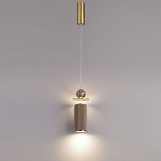 Светильник 8 см, 10W, 3000K, Odeon Light 5475/10LD, латунь-мрамор-керамика