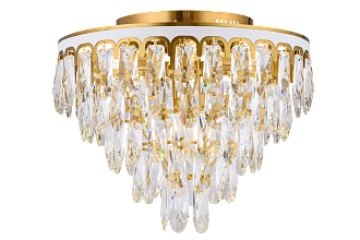 Люстра 480*380, 14*E27, 40W NewRgy Хрусталь (Эконом) 2038/8+6 COPPER, Латунь