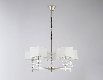 Подвесная люстра с абажурами **85- см, 5*E14*40W, K, Ambrella Light High Light LH71331, золото