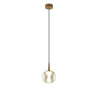 Подвесной светильник 13*211,2 см, 1*LED*5W, 3000K, Mantra Andromeda MAN8931+8940, золотой