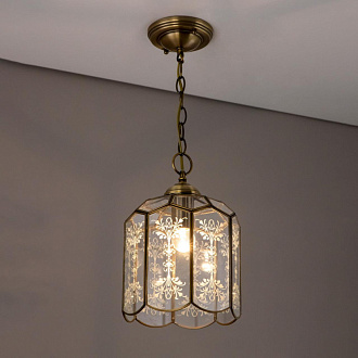 Светильник подвесной Citilux Витра CL442210, диаметр 27 см, бронза