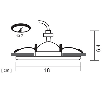 Точечный светильник Arte Lamp A6664PL-1BK черный