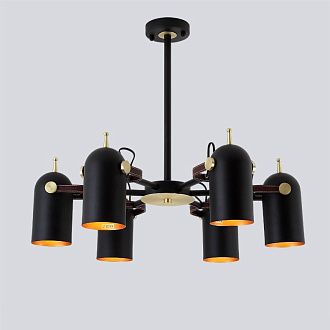 Люстра на штанге BULLET B D70 70*70*40 см, 3*E27*60W, ImperiumLoft BULLET-B01, Чёрный