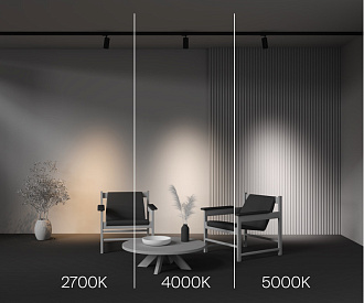 Трековый трехфазный светильник 7 см, 20W, 2700-5000K, Maytoni Focus Led TR197-3-20WCCT-M-B, черный