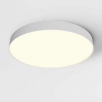 Накладной светильник 60*60*6 см, LED, 90W, 3000К, Maytoni Technical Zon C032CL-90W3K-RD-W белый