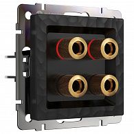 W1285008 Акустическая розетка, hammer черный Werkel, 4690389163128