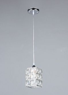 Люстра Ø130 x H170 (800), мм, 1*40W, CH (Хром) Rilon 1301/1H CH