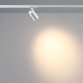 Трековый однофазный трехжильный светильник 9 см, 10W, 3000K, Novotech Port Selene 359904, белый