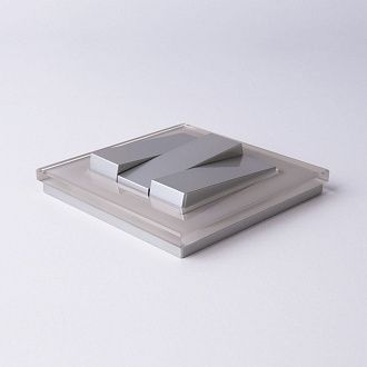 W0011117 Рамка на 1 пост Favorit, дымчатый,стекло Werkel, 4690389159534