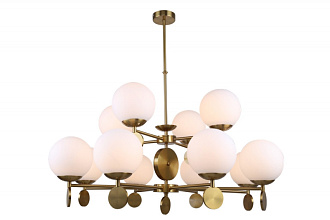 Люстра на штанге Stilfort 2141/05/12P, диаметр 92 см, бронза