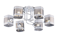 Люстра Ø640 x H230, мм, 6*40W (240W), CHROME (Хром) Rilon 06656/6 CHROME