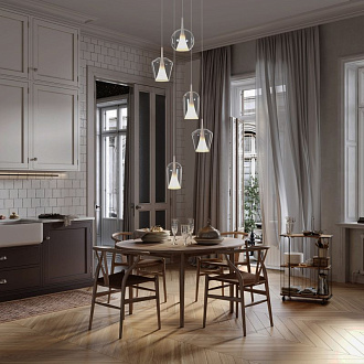 Подвесной светильник 25*35/235 см, 1*E27  Mantra Elsa 8240